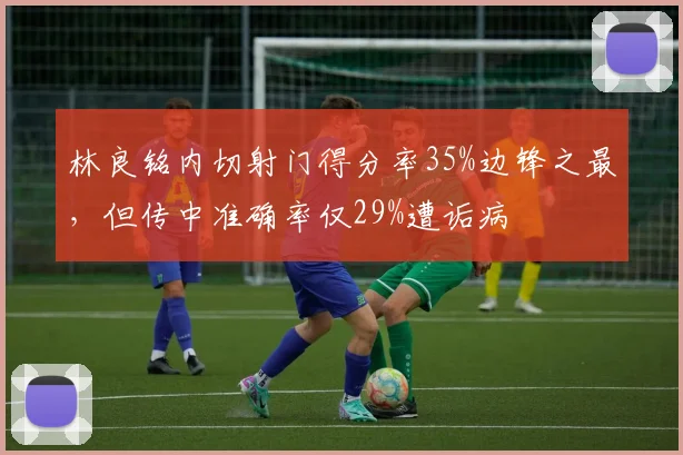 林良铭内切射门得分率35%边锋之最，但传中准确率仅29%遭诟病